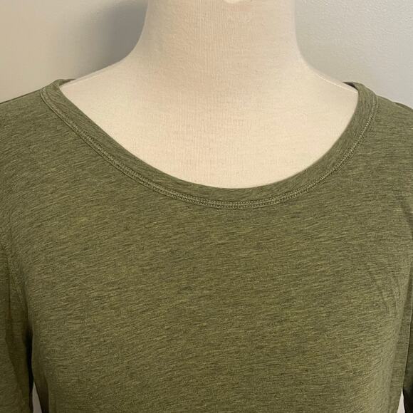 Lululemon‎ Women’s Long T-Shirt Olive Green Size 10 - Picture 6 of 6